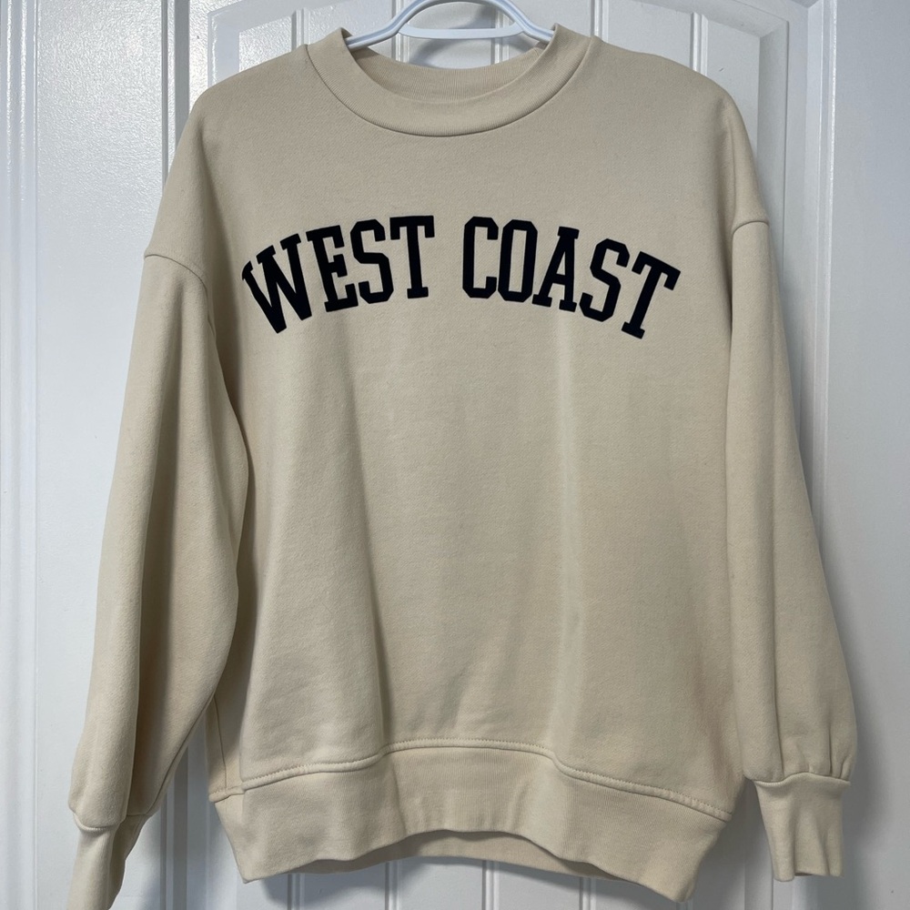 OAK + FORT Beige 'West Coast' Sweatshirt